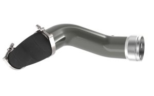 Ford F-350 Charge Pipe Kit - K&N Engineering - Mandrel-bent Aluminum - Gunmetal Gray - `17-`21